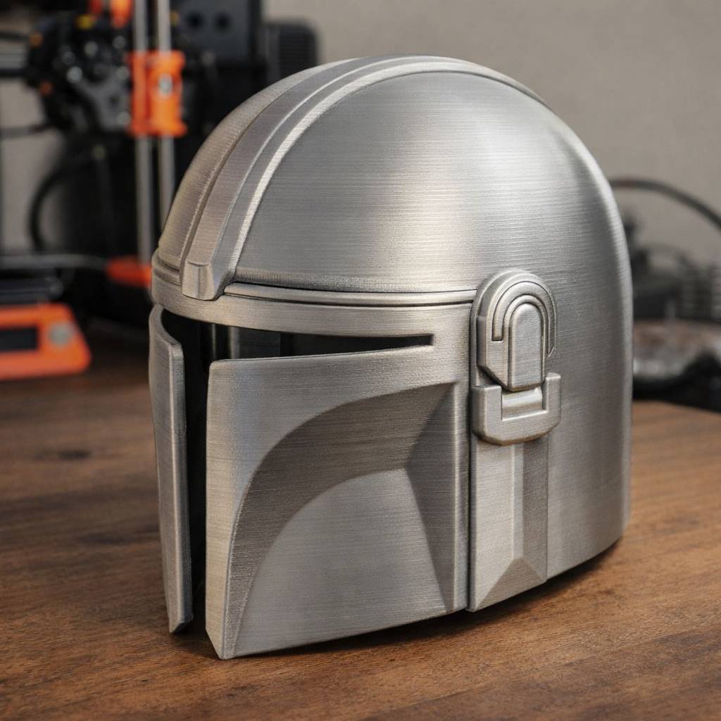 کلاه خود Mandalorian – مقیاس کامل، قابل پوشیدن و سبک